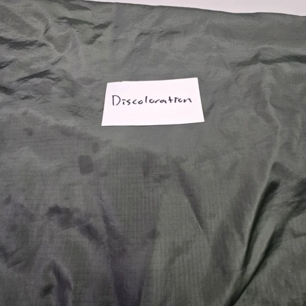 Banana Republic Jacket Men's Medium Green Full Zip Windbreaker Packable (Flaws)